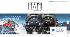 Desktop Screenshot of manijewellers.com